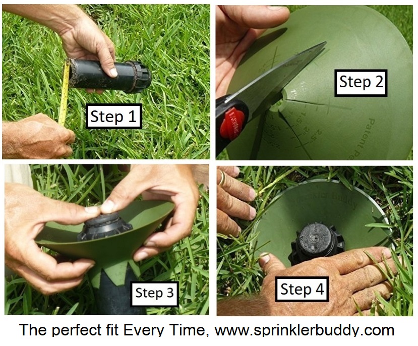 6pc SprinklerGuard Donut Sprinkler protection Spray Guards 24 spikes Brand New! 